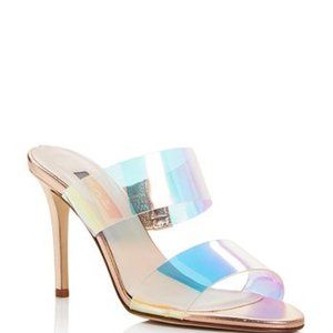 SJP Iridescent Rose Gold Fling Sandal
